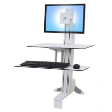 Workfit-S, Single Monitor with Worksurface (White)